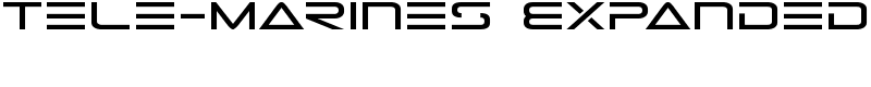 Tele-Marines Expanded Font