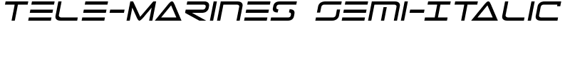 Tele-Marines Semi-Italic Font