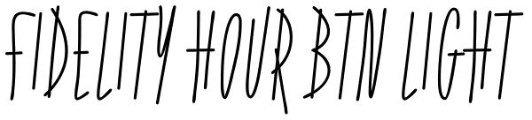 Fidelity Hour BTN Light Font