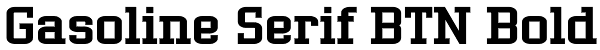 Gasoline Serif BTN Bold Font