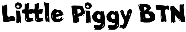 Little Piggy BTN Font