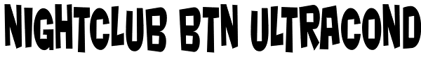 Nightclub BTN UltraCond Font