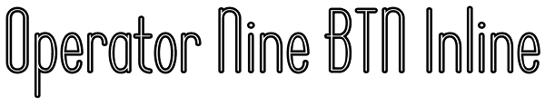 Operator Nine BTN Inline Font