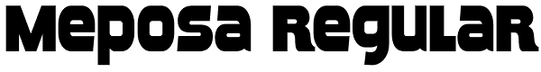 Meposa Regular Font