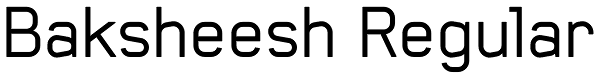 Baksheesh Regular Font