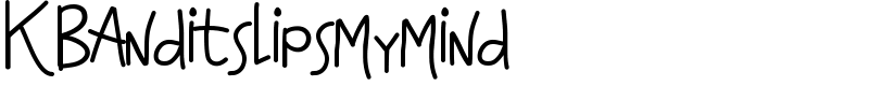 KBAnditslipsmymind Font