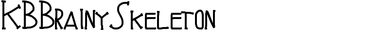 KBBrainySkeleton Font