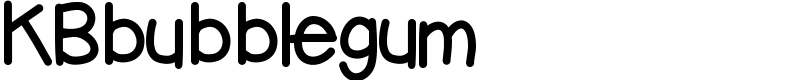 KBbubblegum Font