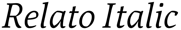 Relato Italic Font