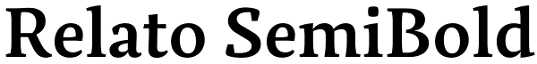 Relato SemiBold Font