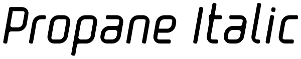 Propane Italic Font