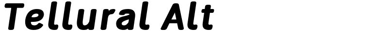 Tellural Alt Font