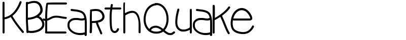 KBEarthQuake Font