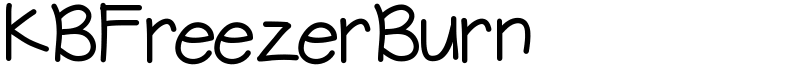 KBFreezerBurn Font