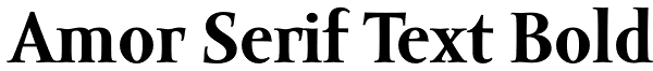 Amor Serif Text Bold Font
