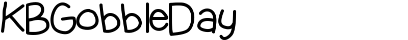 KBGobbleDay Font