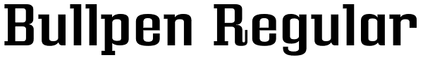 Bullpen Regular Font