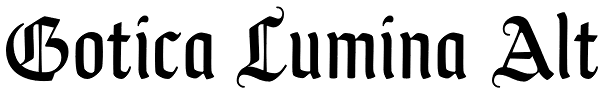 Gotica Lumina Alt Font