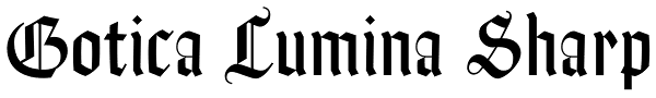 Gotica Lumina Sharp Font