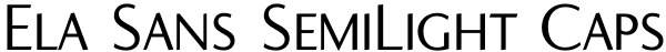 Ela Sans SemiLight Caps Font