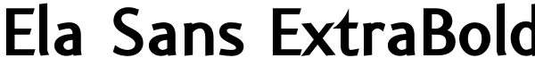 Ela Sans ExtraBold Font