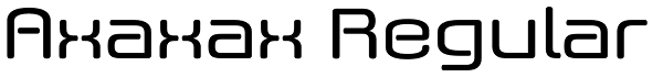 Axaxax Regular Font