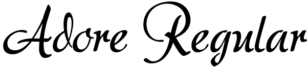 Adore Regular Font