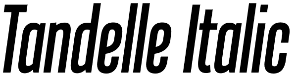 Tandelle Italic Font