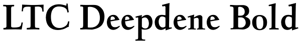 LTC Deepdene Bold Font