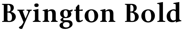 Byington Bold Font