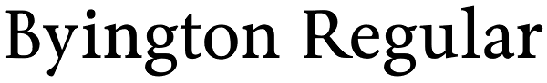 Byington Regular Font