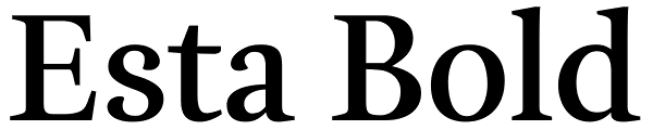 Esta Bold Font