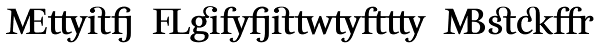 Esta Ligatures Bold Font