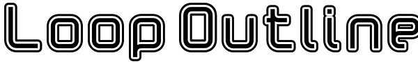 Loop Outline Font