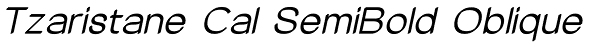 Tzaristane Cal SemiBold Oblique Font