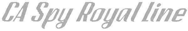 CA Spy Royal Line Font