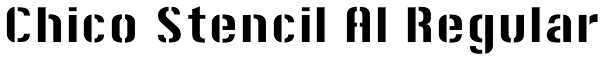 Chico Stencil AI Regular Font