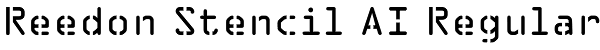 Reedon Stencil AI Regular Font