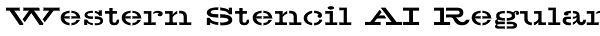 Western Stencil AI Regular Font