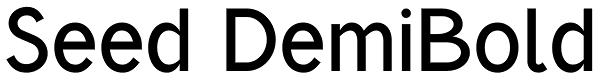 Seed DemiBold Font