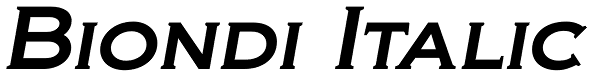 Biondi Italic Font