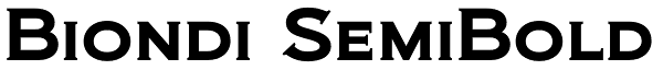 Biondi SemiBold Font