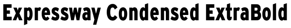 Expressway Condensed ExtraBold Font