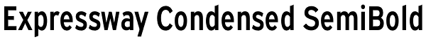 Expressway Condensed SemiBold Font