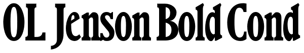 OL Jenson Bold Cond Font