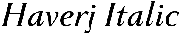 Haverj Italic Font