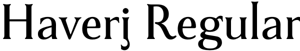 Haverj Regular Font