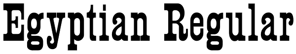 Egyptian Regular Font