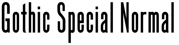 Gothic Special Normal Font