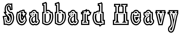 Scabbard Heavy Font